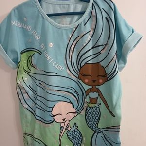 Girls Mermaid shirt size 7/8